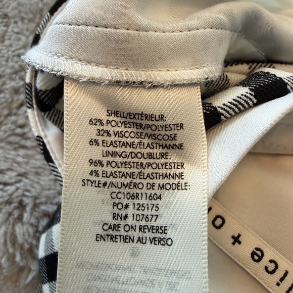 Alice + Olivia Donald Gingham Shorts size 6 - Picture 4 of 4